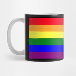 Gay pride rainbow lgbtq with motivational quote concept. Mug